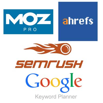 A bunch of different logos for some kind of seo