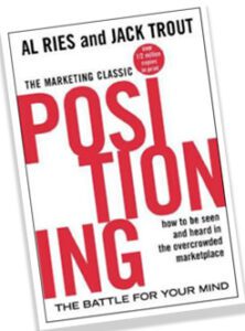 Image of the book "Positioning" by Ries and Trout.